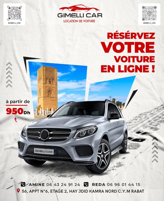 Conception Flyers & Branding : Gimelli Car Rabat